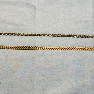 Gold Tone Double Chain Layering Set